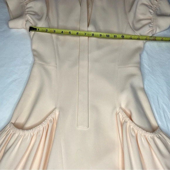 PROENZA SCHOULER Cream Gathered Crepe Dress from SAX 5th AVE girlcore feminine - Picture 12 of 16